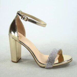 Premium NEW Women's Color Open Toe Ankle Strap Chunky Heel Sandal